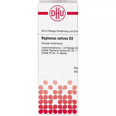 RAPHANUS SATIVUS D 3 Lahjendus, 20 ml