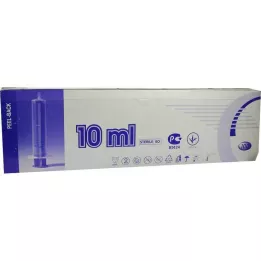 SPRITZE 10 ml 2-osaline Luer ekstsentrik, 100 tk