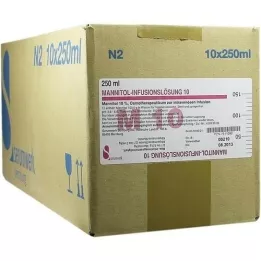 MANNITOL Inf.-Lsg. 10, 10X250 ml