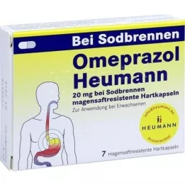 OMEPRAZOL Heumann 20 mg b.Sodbr.gastric.juice.hardc., 7 tk
