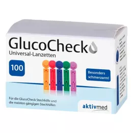GLUCOCHECK Lantsetid Universal, 100 tk