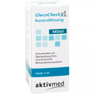 GLUCOCHECK XL Kontrolllahuse keskkond, 4 ml