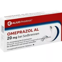 OMEPRAZOL AL 20 mg b.Sodbr.maomahla tabletid, 14 tk