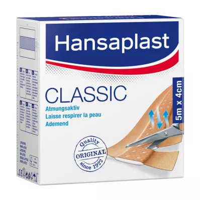 HANSAPLAST Klassikaline kips 4 cmx5 m, 1 tk