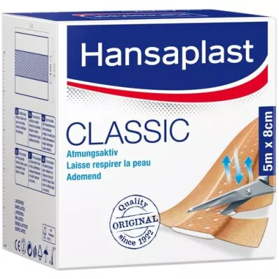 HANSAPLAST Klassikaline kips 8 cmx5 m, 1 tk