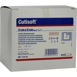 CUTISOFT Lõikega lausmaterjalist kompressid, 50X2 tk