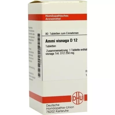 AMMI VISNAGA D 12 tabletti, 80 tk