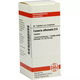 FUMARIA OFFICINALIS D 6 tabletti, 80 tk