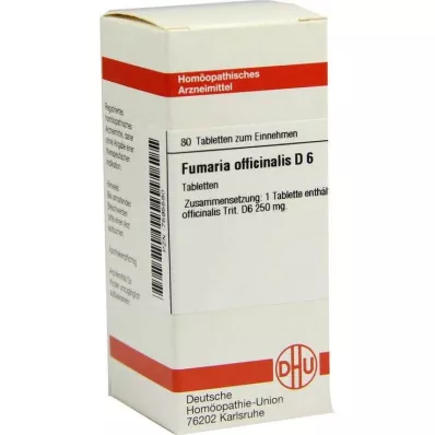 DHU Fumaria kontor.D 6 tabletti, 80 tk