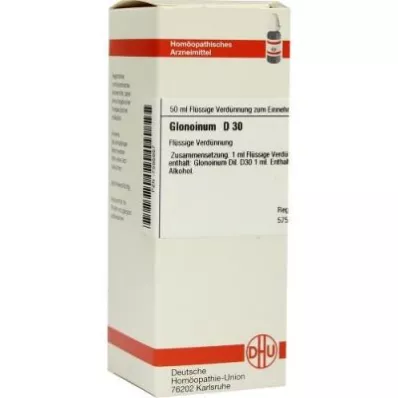 GLONOINUM D 30 Lahjendus, 50 ml