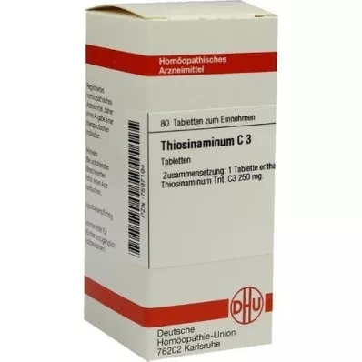 THIOSINAMINUM C 3 tabletti, 80 tk