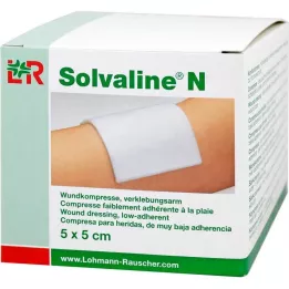 SOLVALINE N kompressid 5x5 cm steriilsed, 25 tk