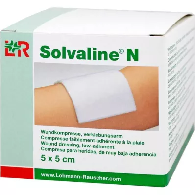 Solvaline N 5x5 cm steriilsed kompressid, 25 tk