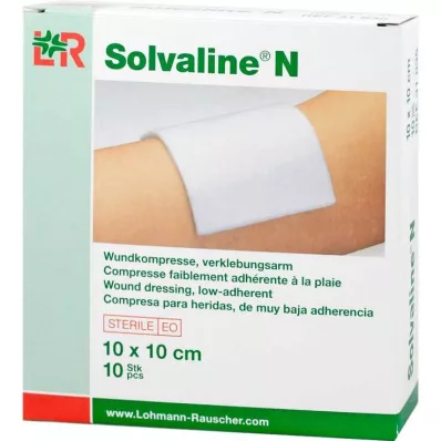 Solvaline N 10x10 cm steriilsed kompressid, 10 tk