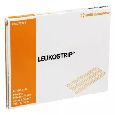 LEUKOSTRIP Õmblusriba 4x38 mm, 10X8 tk
