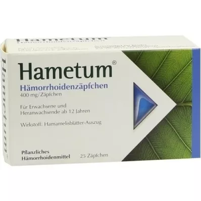 HAMETUM Hemorroidi suposiidid, 25 tk