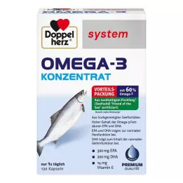 DOPPELHERZ Omega-3 kontsentraadi süsteemi kapslid, 120 tk