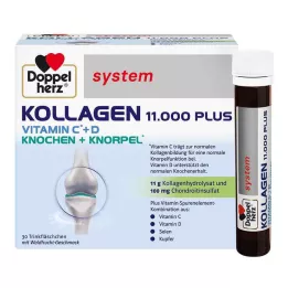 DOPPELHERZ Kollageen 11,000 Plus süsteemi ampullid, 30X25 ml