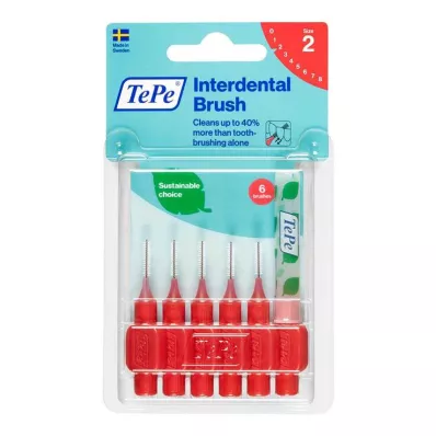 Tepe hambavahehari 0,5mm punane, 6 tk