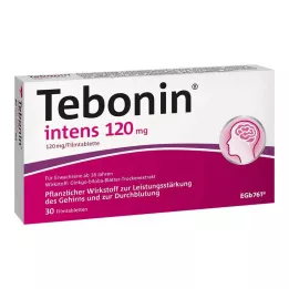TEBONIN intensiivsed 120 mg õhukese polümeerikattega tabletid, 30 tk