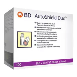 BD AUTOSHIELD Duo ohutusnõelad 5 mm, 100 tk