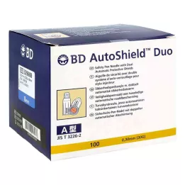 BD AUTOSHIELD Duo ohutusnõelad 8 mm, 100 tk