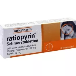 RATIOPYRIN valuvaigistavad tabletid, 20 tk