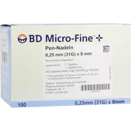 BD Micro-Fine + 8 nõela 0,25x8 mm, 100 tk