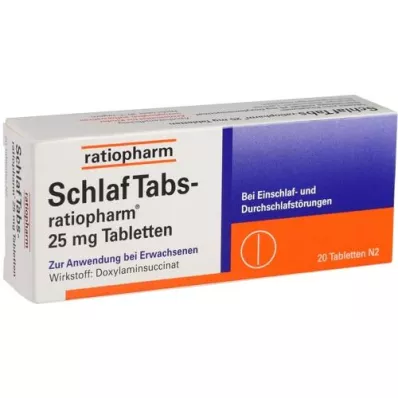 SCHLAF TABS-ratiopharm 25 mg tabletid, 20 tk