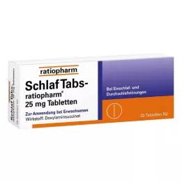 SCHLAF TABS-ratiopharm 25 mg tabletid, 20 tk