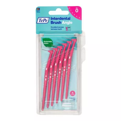 TEPE Interdentaalhari Nurk 0,4mm ISO 0 roosa, 6 tk