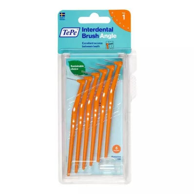 TEPE Interdentaalhari Nurk 0.45mm ISO 1 oranž, 6 tk