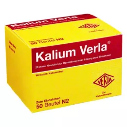 Potassium Verla® granulaadi kotid, 50 tk