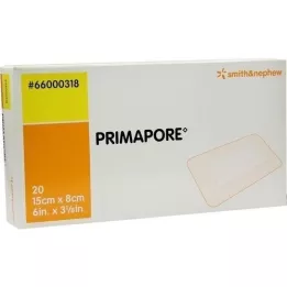 PRIMAPORE 8x15 cm haavaside steriilne, 20 tk