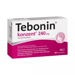 TEBONIN kontsent 240 mg õhukese polümeerikattega tabletid, 60 tk