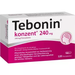TEBONIN kontsent 240 mg õhukese polümeerikattega tabletid, 120 tk