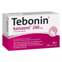 TEBONIN kontsent 240 mg õhukese polümeerikattega tabletid, 120 tk