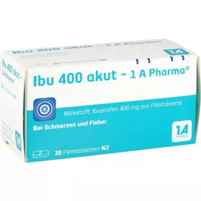IBU 400 akut-1A Pharma õhukese polümeerikattega tabletti, 30 tk