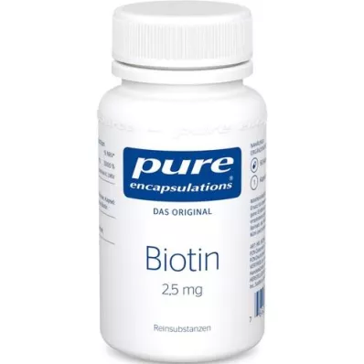 PURE ENCAPSULATIONS Biotiin 2,5 mg kapslid, 60 kapslit