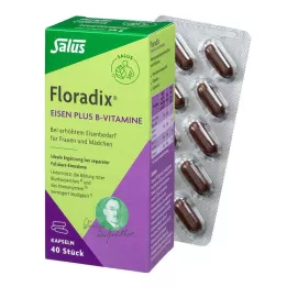 FLORADIX Raud pluss B-vitamiinid kapslid, 40 tk