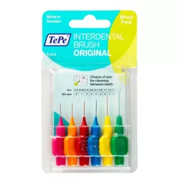 TEPE Interdentaalharjad originaal segatud, 6 tk