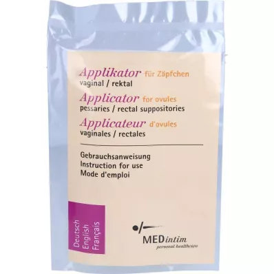 VAGINAL APPLIKATOR suposiitide jaoks, 3 tk