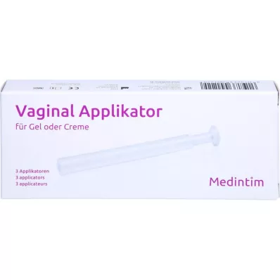 VAGINAL APPLIKATOR geel/kreem, 3 tk