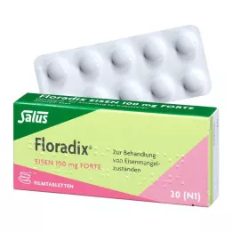 FLORADIX Raud 100 mg forte õhukese polümeerikattega tabletid, 20 tk