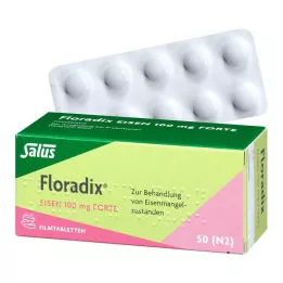 FLORADIX Raud 100 mg forte õhukese polümeerikattega tabletid, 50 tk
