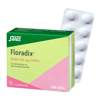 FLORADIX Raud 100 mg forte õhukese polümeerikattega tabletid, 100 tk