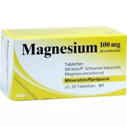 MAGNESIUM 100 mg Jenapharm tabletid, 20 tk