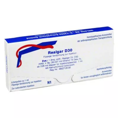 Realgar D 30 ampullid, 8X1 ml