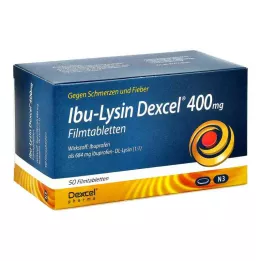 IBU-LYSIN Dexcel 400 mg õhukese polümeerikattega tabletid, 50 tk