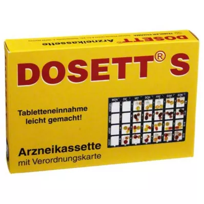 DOSETT S Meditsiinikassett sinine, 1 tk